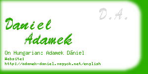 daniel adamek business card